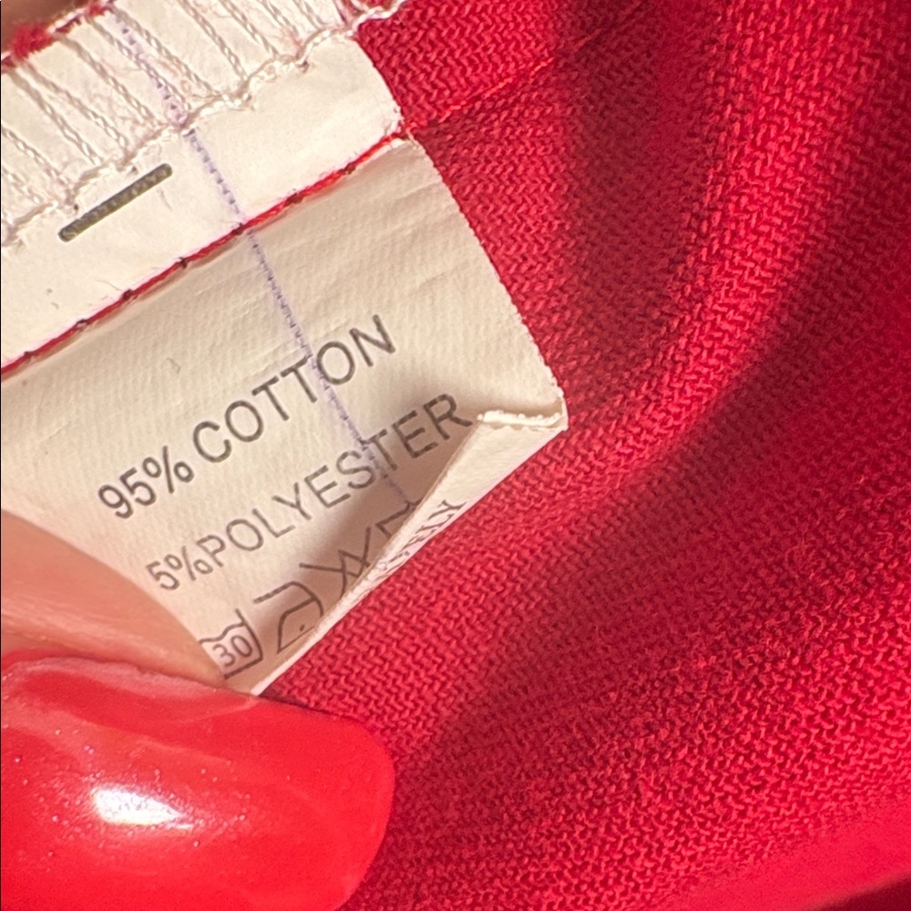 Vibrant Red Button Down Shirt - Picture 9 of 14